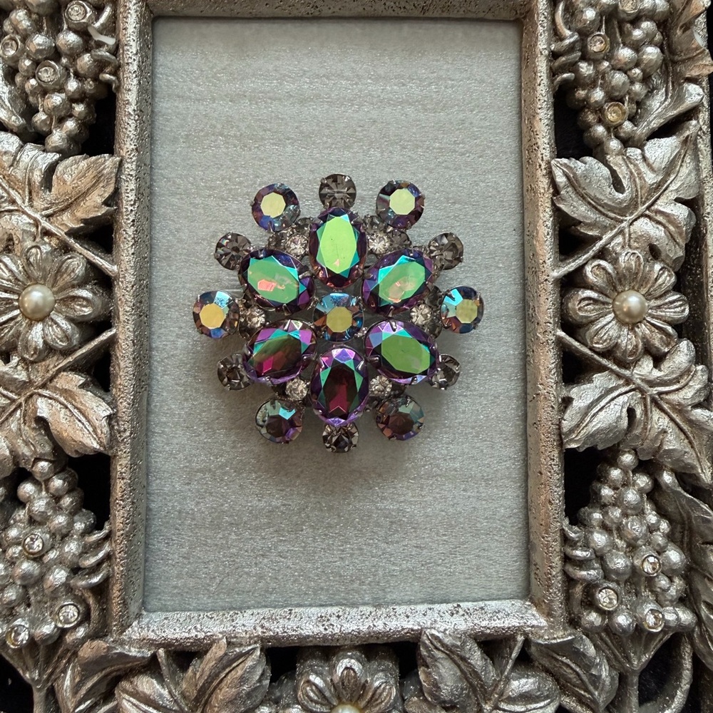 Vintage Large Aurora Borealis Brooch